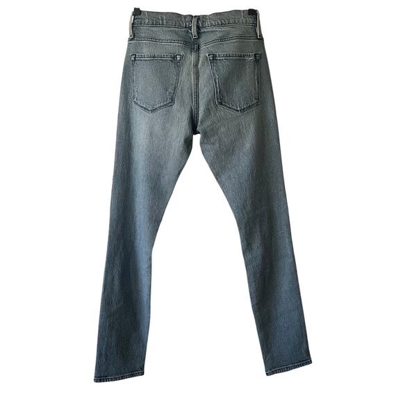 FRAME La Garçon Distressed Skinny Jeans Light Wash Size 24 - Picture 6 of 7